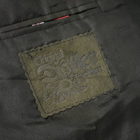 EURO Vintage Embroidery Tyrolean Jacket -Metal Coin Button-