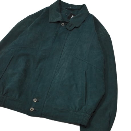 Dark Teal Suede-Touch Utility Jacket