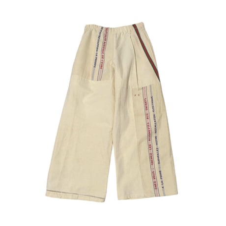 "Remake by VERS" French Antique Linen Wide Flare Pants