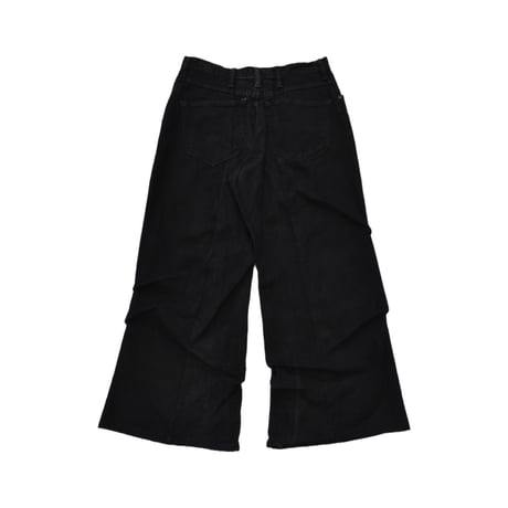 ”Remake by VERS” Asymmetric Tuck Denim Trousers