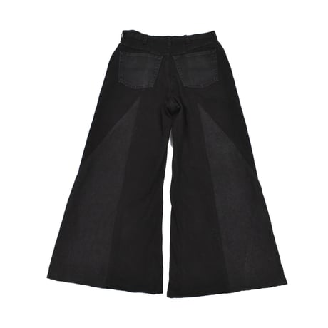 "Remake by VERS" Switching Panel Flare Denim Pants