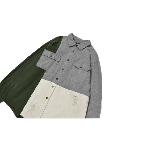 "Remake by VERS" Docking Chamois Cloth L/S Shirt