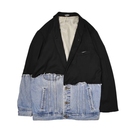 VERS Remake Single Breasted Denim Tailored Jacket