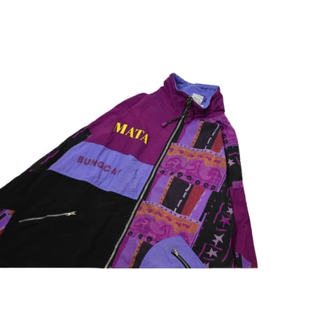 Vintage Patterned Nylon Jacket