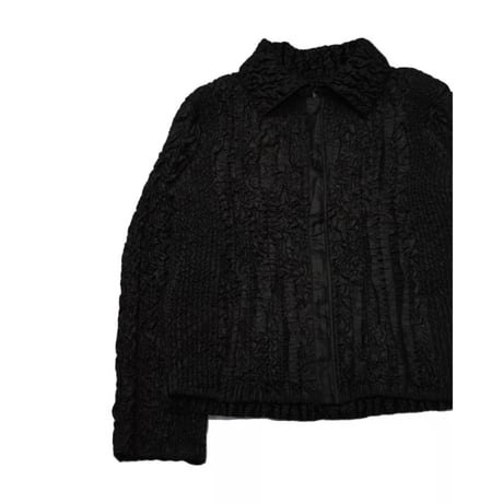 Popcorn Textured Zip Jacket