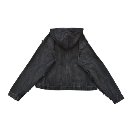 “Remake by VERS” Utility Denim Hoodie Jacket