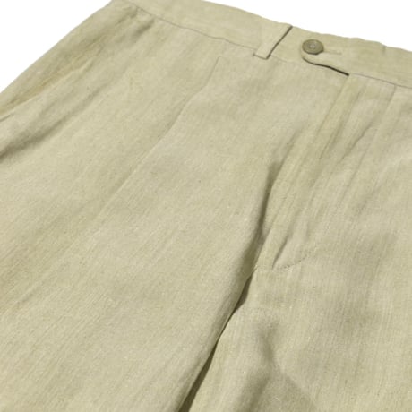 Vintage Single Tuck Linen Slacks