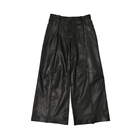 VERS Remake Real Leather Wide Flare Pants