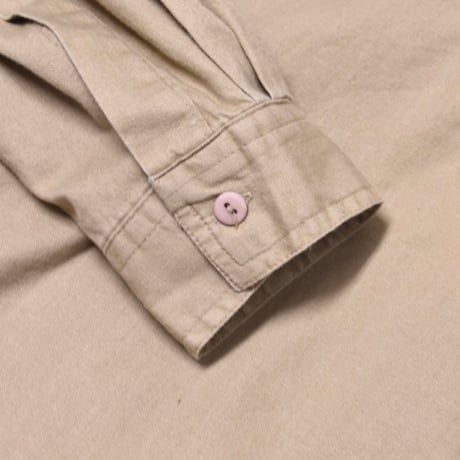 Vintage Asymmetry Twin Pocket Design L/S Shirt