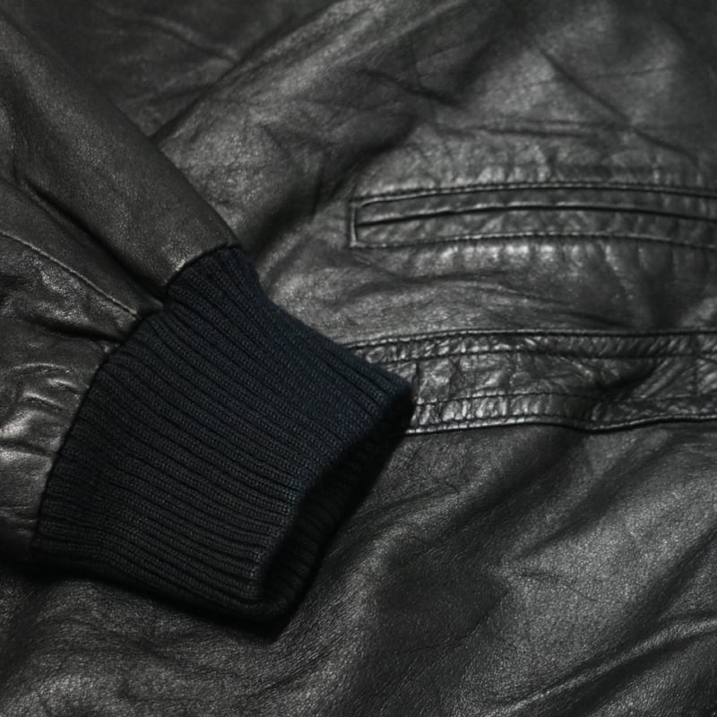 vintage short real leather jacket けん Vintage Short Length Real Leather Jacket | 水戸 古