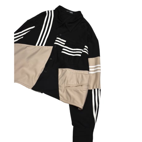 "Remake by VERS" Track Dress Shirt Jacket