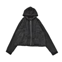 “Remake by VERS” Utility Denim Hoodie Jacket