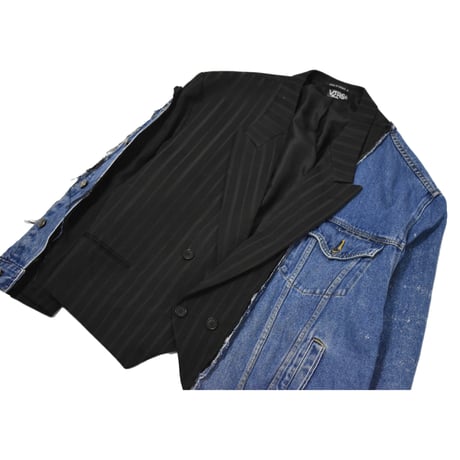 VERS Remake Short Length Denim Tailored Jacket