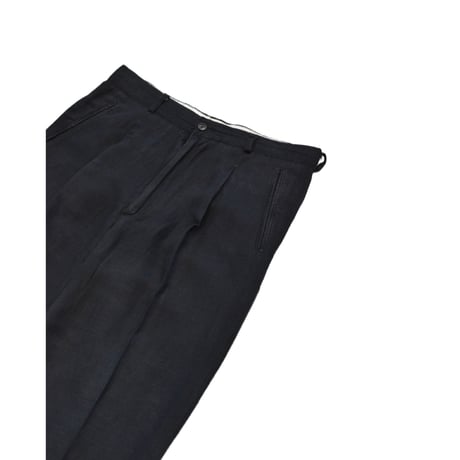 EURO Vintage Linen Blend One Tuck Slacks