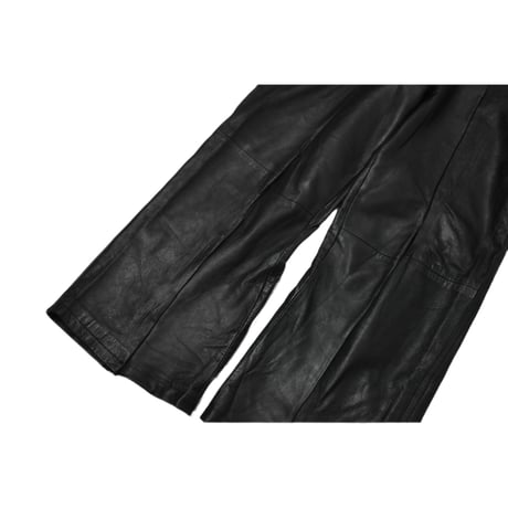 "Remake by VERS" Real Leather Flare Pants