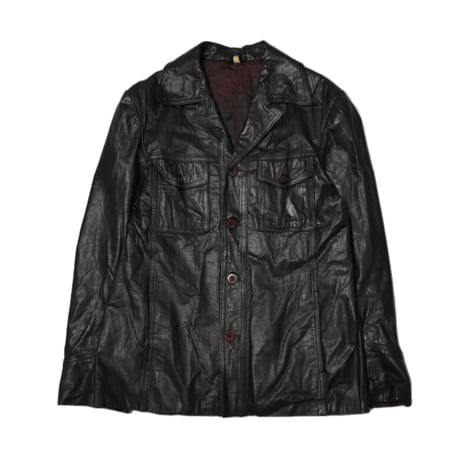 Vintage Leather Safari Jacket