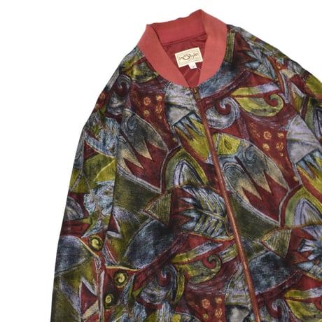 Vintage Silk Bomber Jacket
