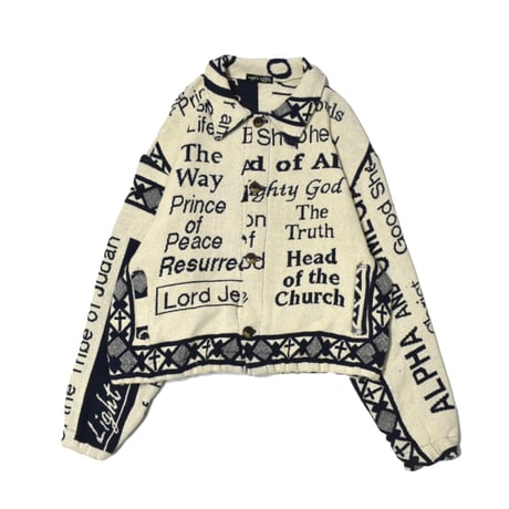 "Remake by VERS"  Vintage Rug Jacket