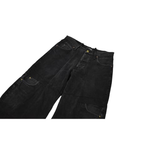 "Remake by VERS" Switching Flare Denim Pants