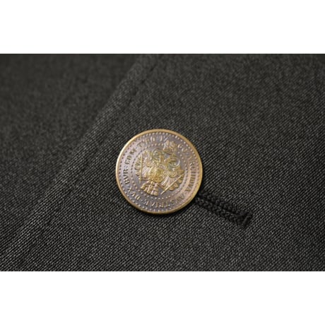EURO Vintage Embroidery Tyrolean Jacket -Metal Coin Button-