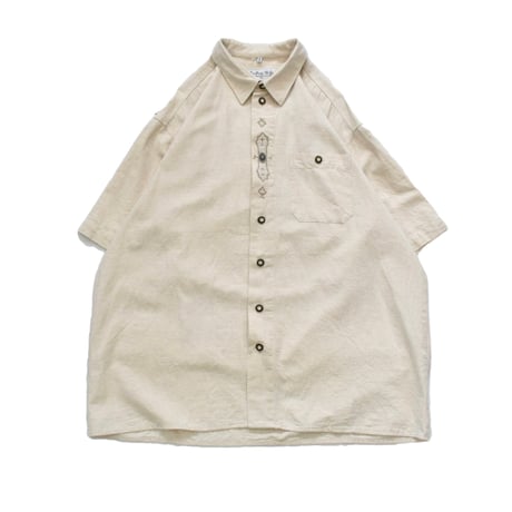 EURO Embroidery Tyrolean Linen S/S Shirt