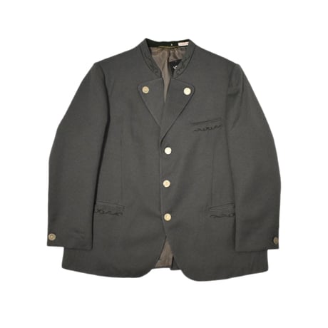 EURO Vintage Embroidery Tyrolean Jacket -Metal Coin Button-