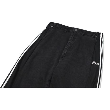 VERS Remake Stripe Flare Track Denim Pants
