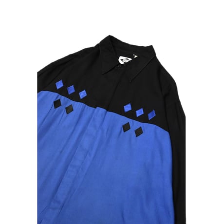 Fly Front Embroidery Design L/S Shirt