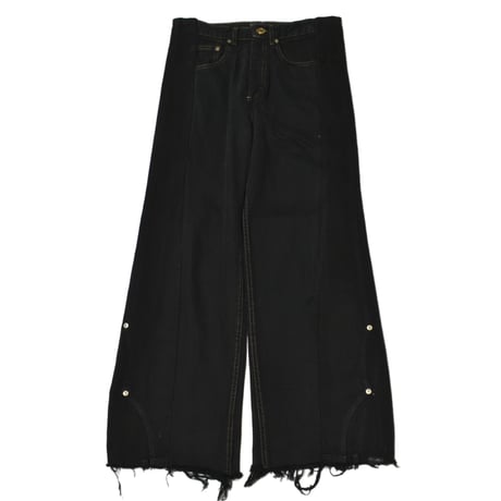 "Remake by VERS" Upside Down Flare Denim Pants - Original Overdye -