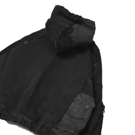 “Remake by VERS” Utility Denim Hoodie Jacket