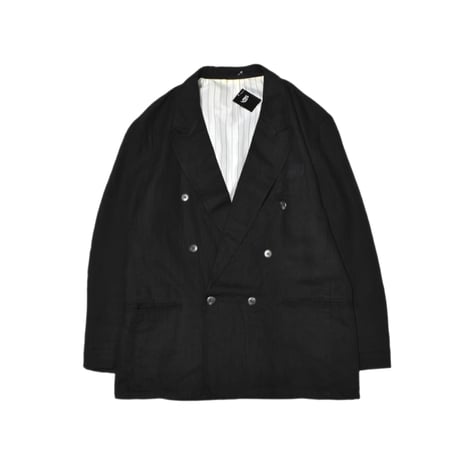 Vintage Double Breasted Linen Tailored Jacket