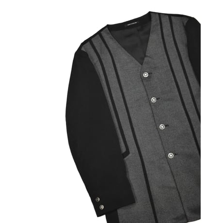 UK Vintage Panel Collarless Jacket