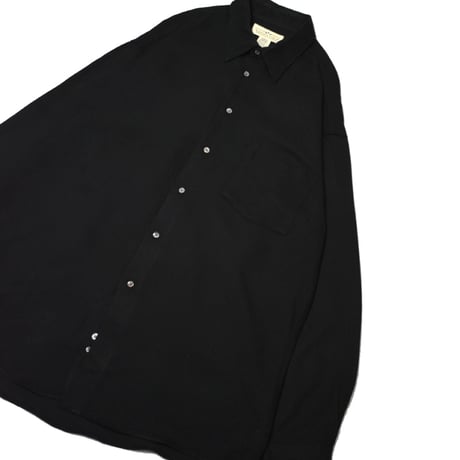 Vintage Rayon Blend Black Shirt