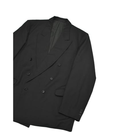 EURO Vintage Double Breasted Tailored SET UP -Black-