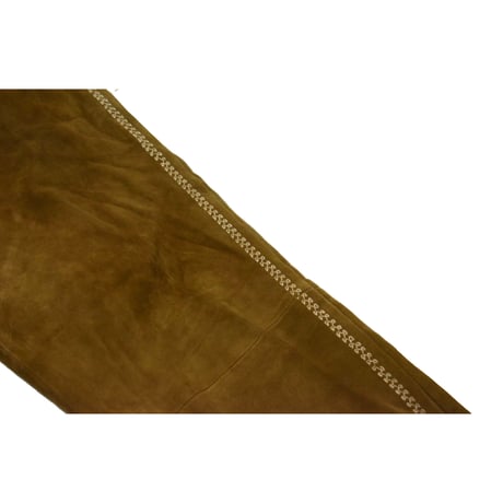EURO Vintage Embroidery Tyrolean Real Suede Leather Pants
