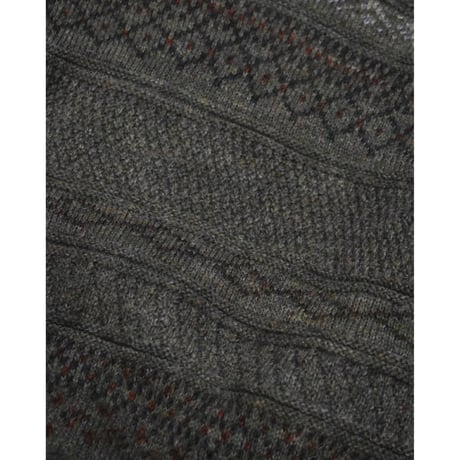 Earth Tone Pattern Knit Sweater