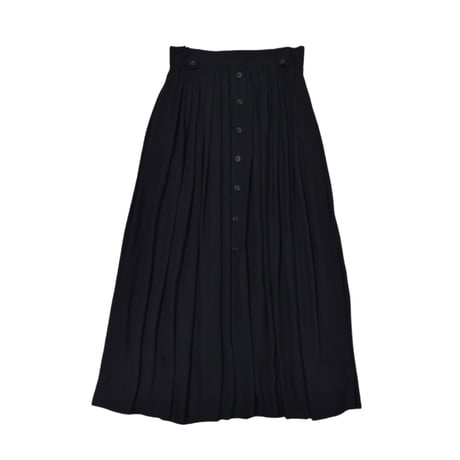 EURO Vintage Black Pleat Skirt