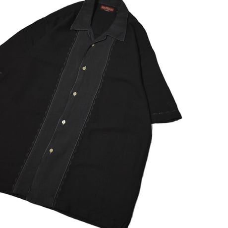 Embroidery Open Collar S/S Shirt