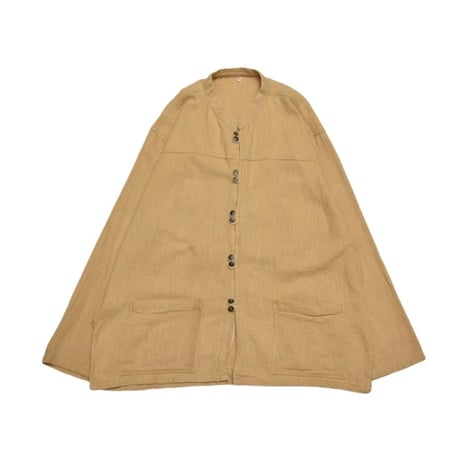 Vintage Stand Collar Linen Jacket