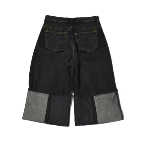 "Remake by VERS" Turn-Up Switching Denim Pants