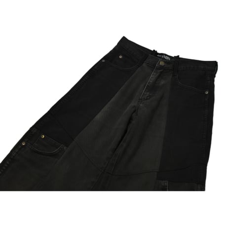 "Remake by VERS" Switching Flare Denim Pants