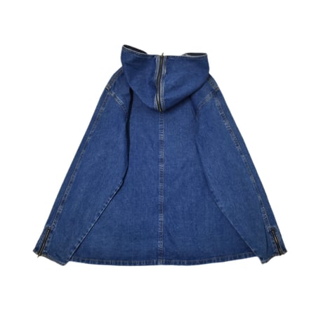 Vintage ZipUp Denim Hoodie