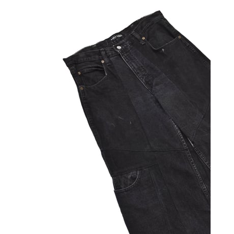 "Remake by VERS" Switching Flare Denim Pants