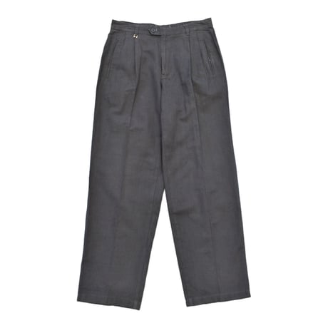 Vintage Linen Blend Two Tuck Slacks