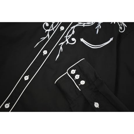 "Remake by VERS" Embroidery Asymmetrical Western L/S Shirt