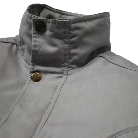Light Gray Utility Stand-Collar Jacket