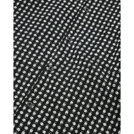 Monotone Micro Pattern Cotton Shirt