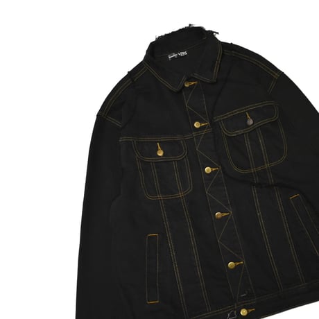 "Remake by VERS " Wave Docking Denim Jacket - Original Overdye -