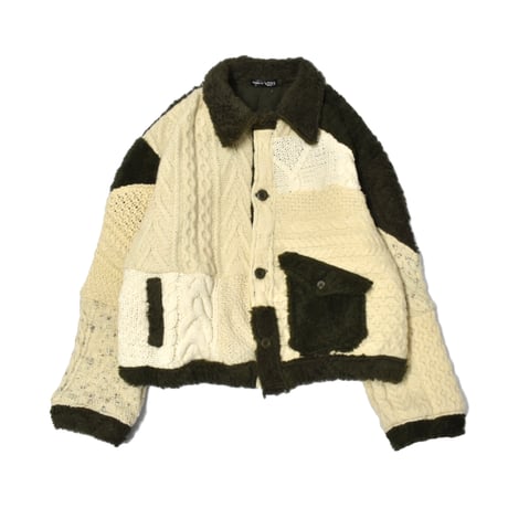 "Remake by VERS" Rebuild Knit Field Jacket