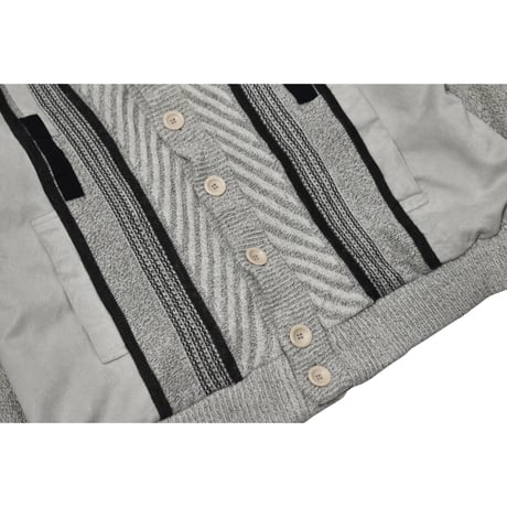 3D Switching Knit Cardigan